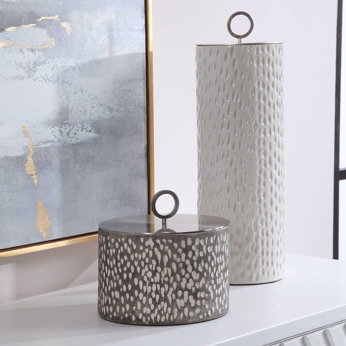 Container - Tall White- CYPRIEN Ceramic