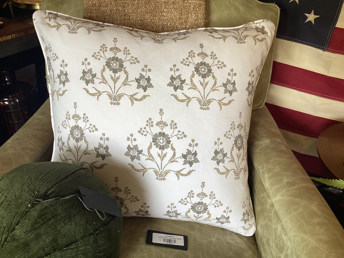 Wildflower Block Print Pillow