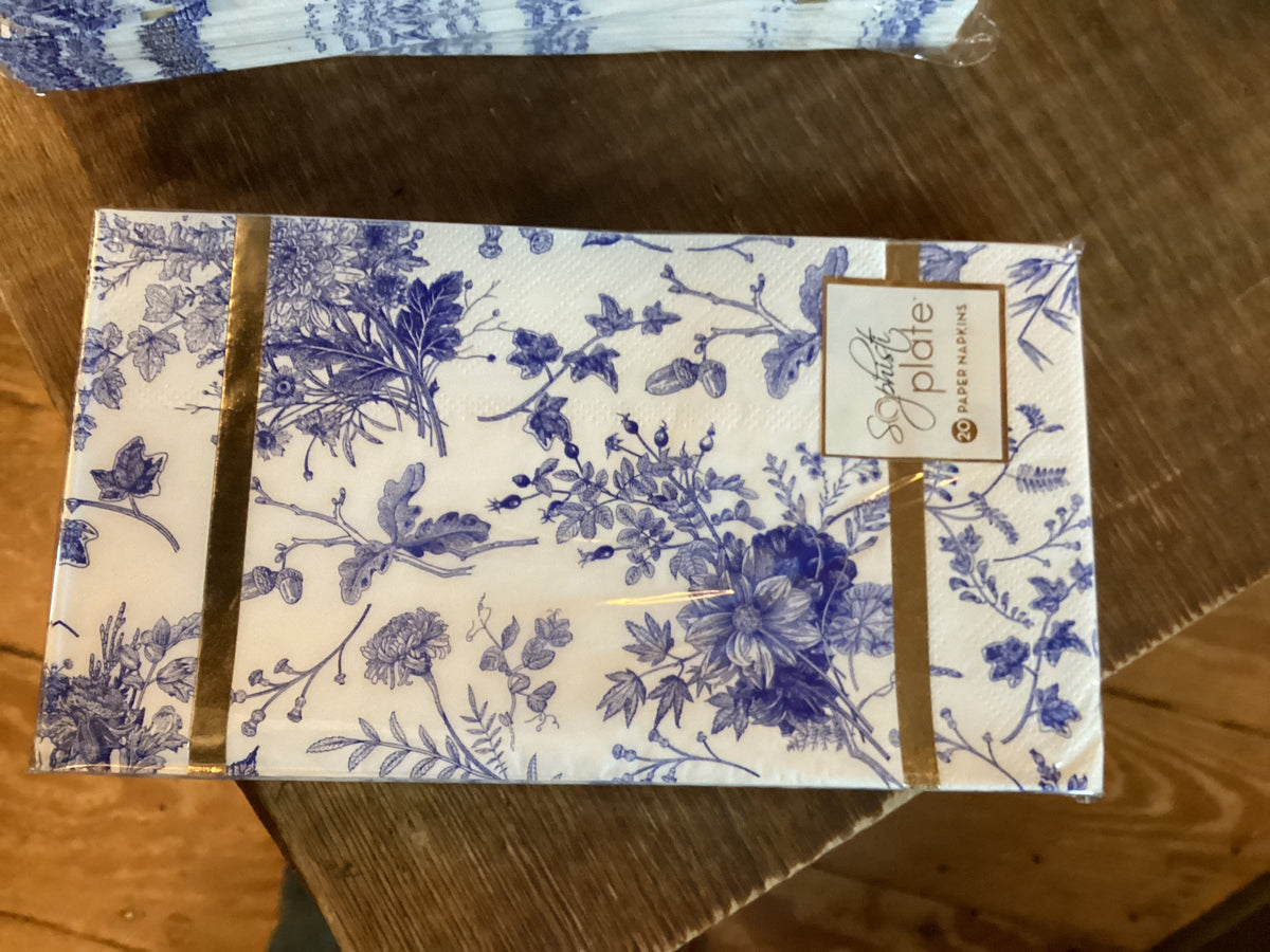 20 BLUE PAPER NAPKINS