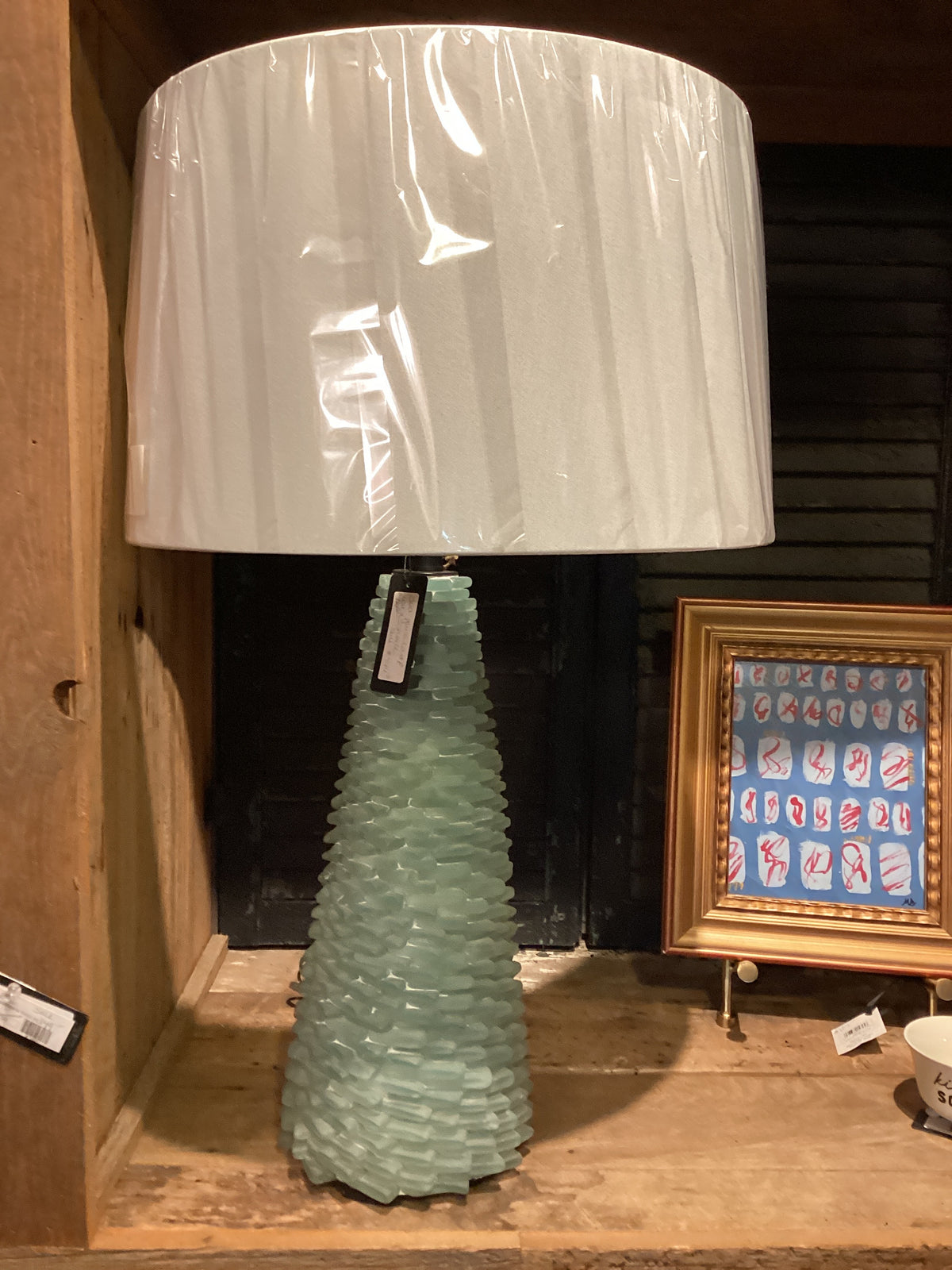 Sea-glass Lamp with shade sale:$749.00