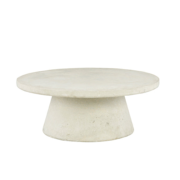 Round Lavastone Cocktail Table