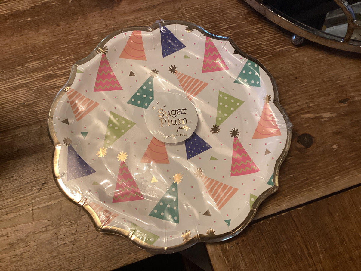 SUGAR PLUM 8 PARTY PAPER PLATES