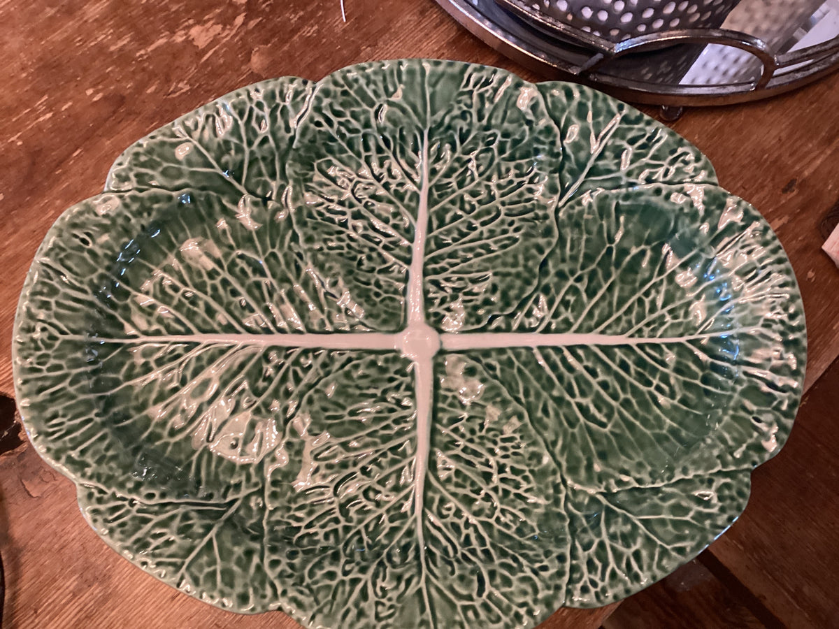 Platter 17” Bordallo Pinheiro Cabbage Oval