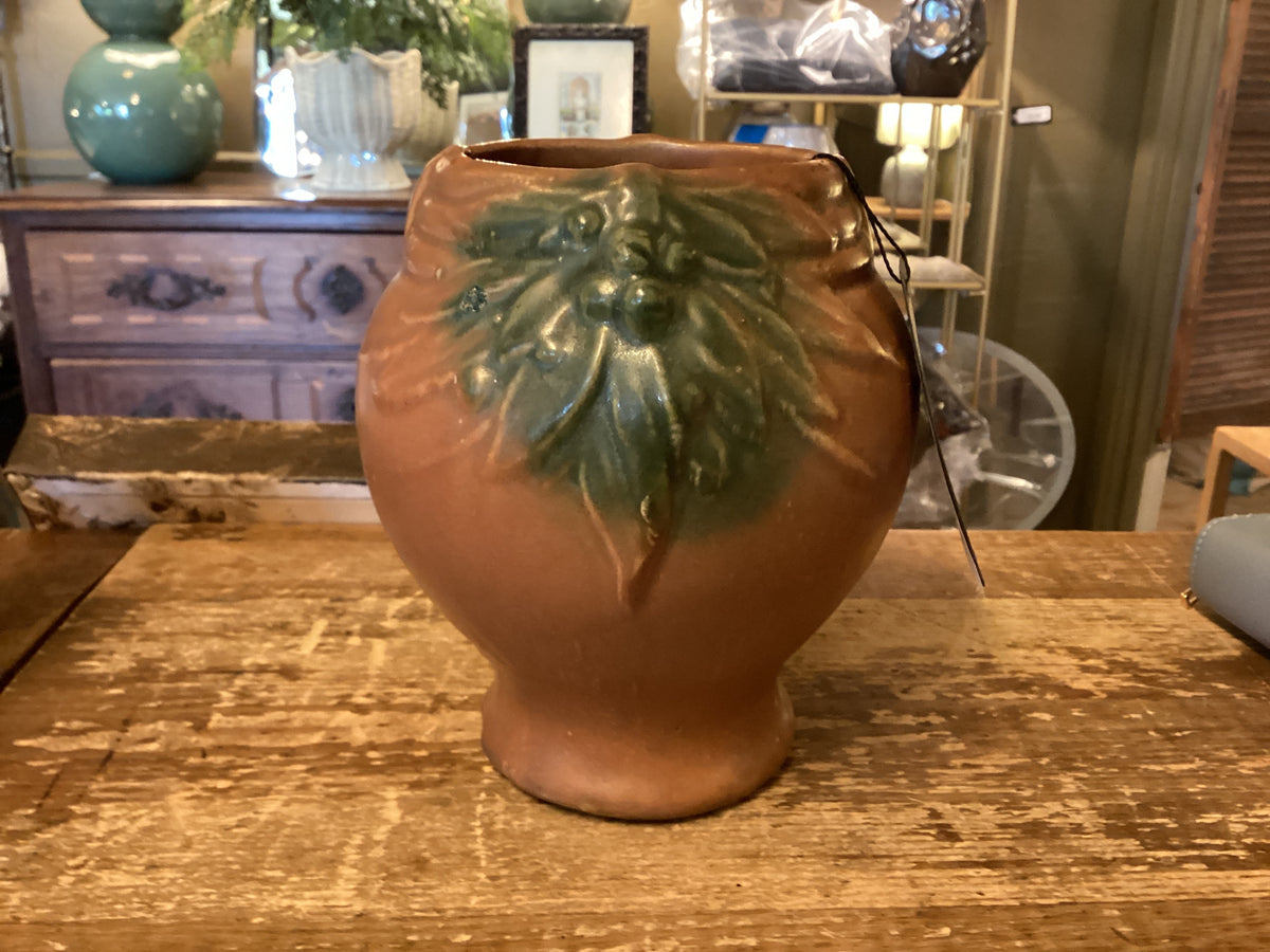 POTTERY - LOCAL ARTIST BROWN VASE