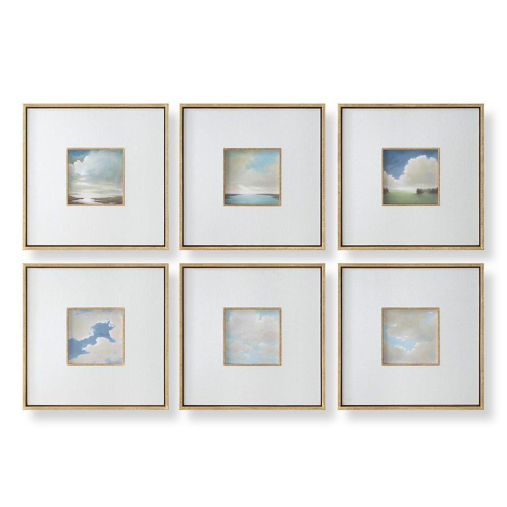 Cumulation Framed Canvases S/6