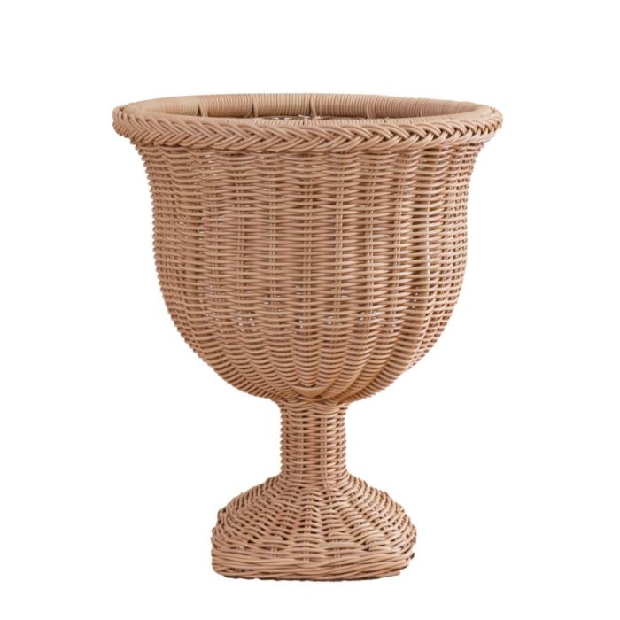 Pedestal / Urn Braided Square Wicker Set