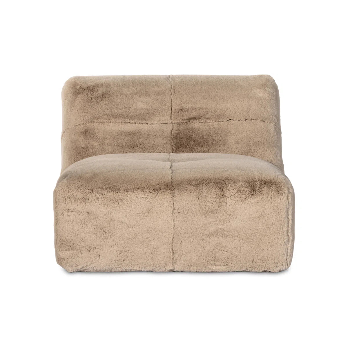 Chair Armless faux fur club