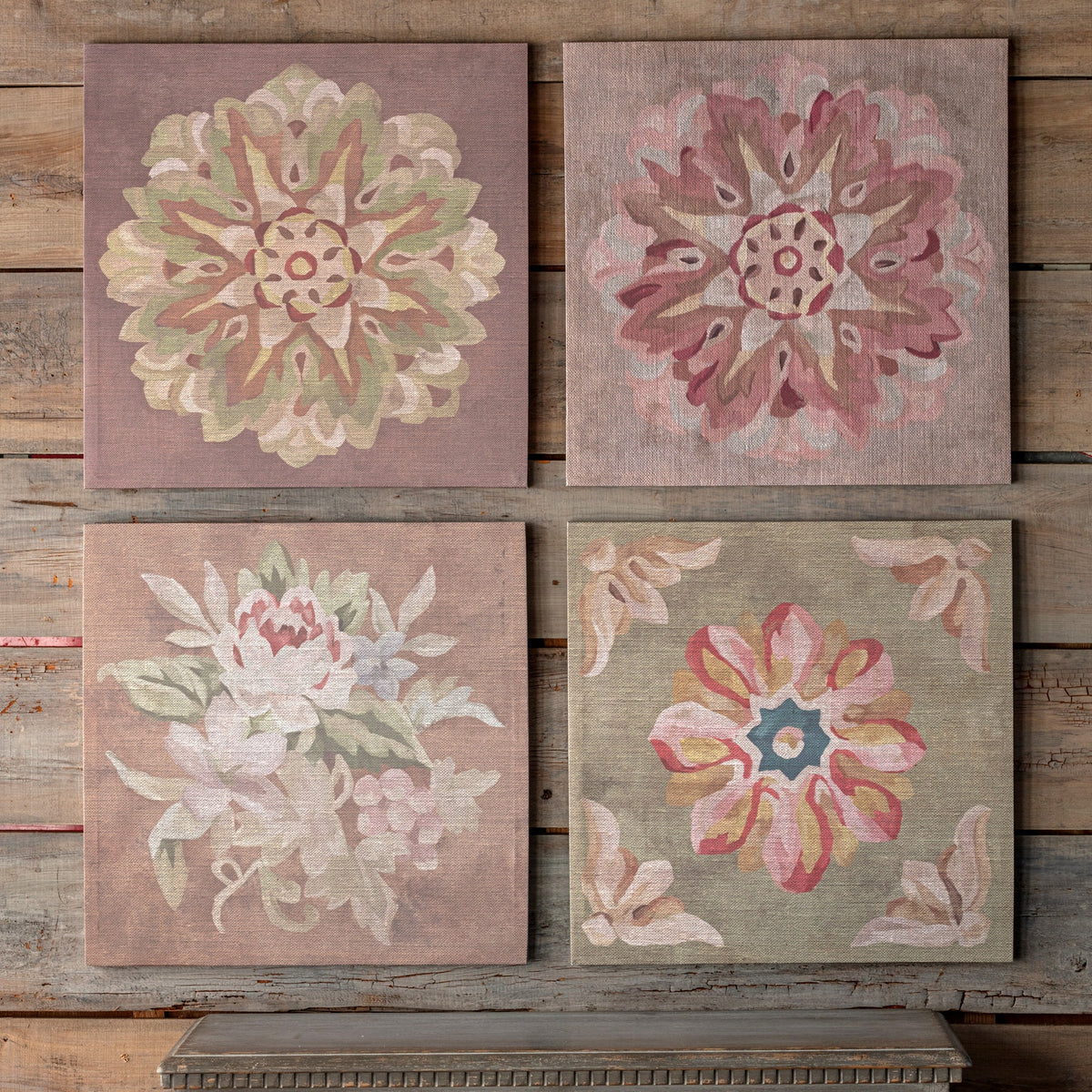 Print Gallery Wrapped Antiqued Needlepoint