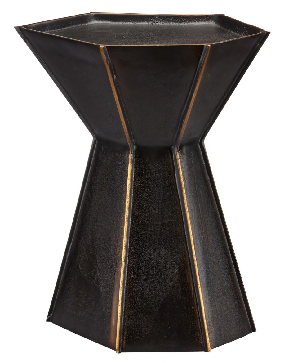 Merola Black Accent Table