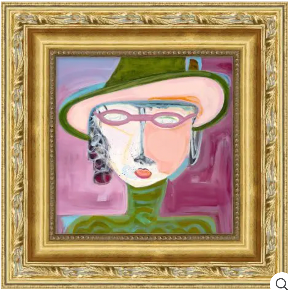 Brush with Personality - Abstract Faces Series 6 on Giclee Canvas