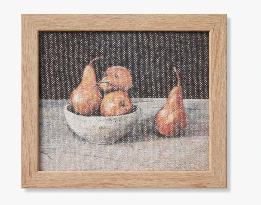 Santa Maria Pears Still Life Canvas 11" x 13"