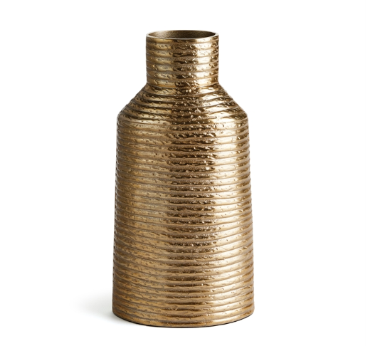 LARGE GOLD RHEA VASE - LARGE