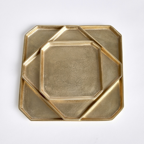 DEZI RECTANGULAR SERVING TRAYS, SET OF 3
