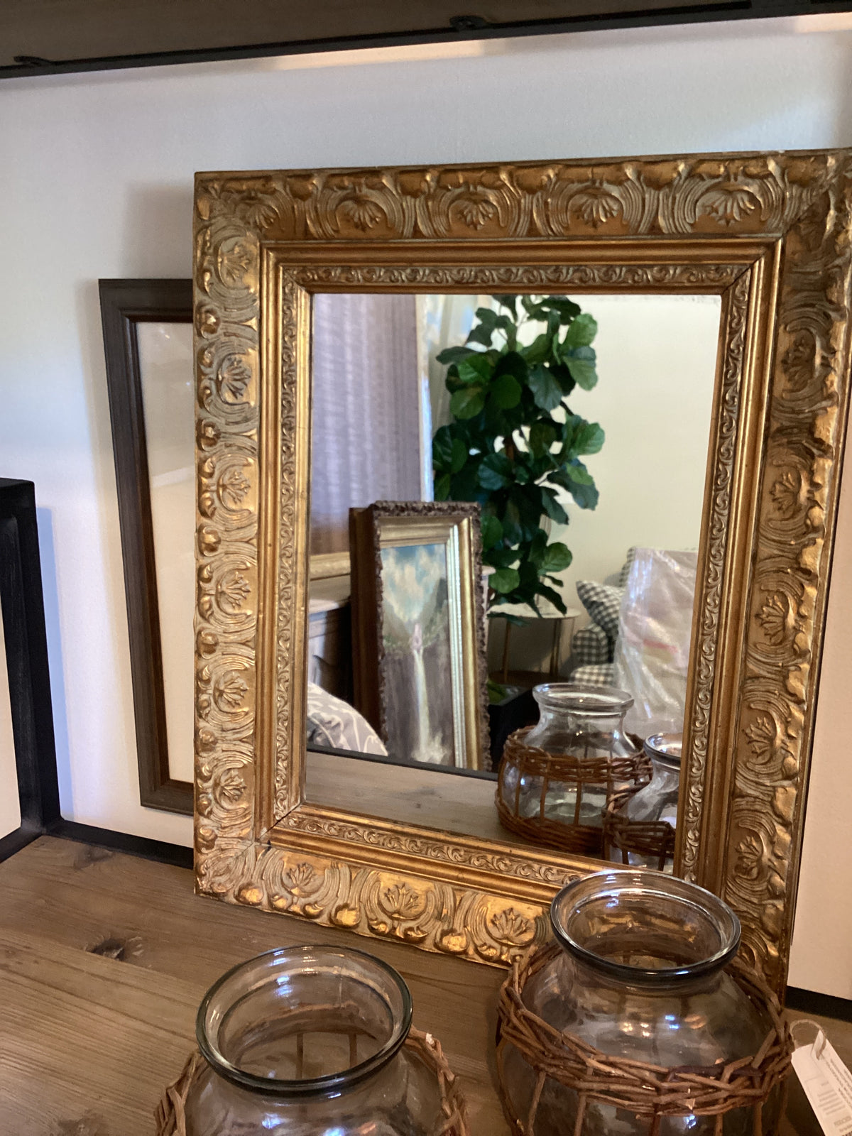 GOLD LEAF MIRROR 21x17