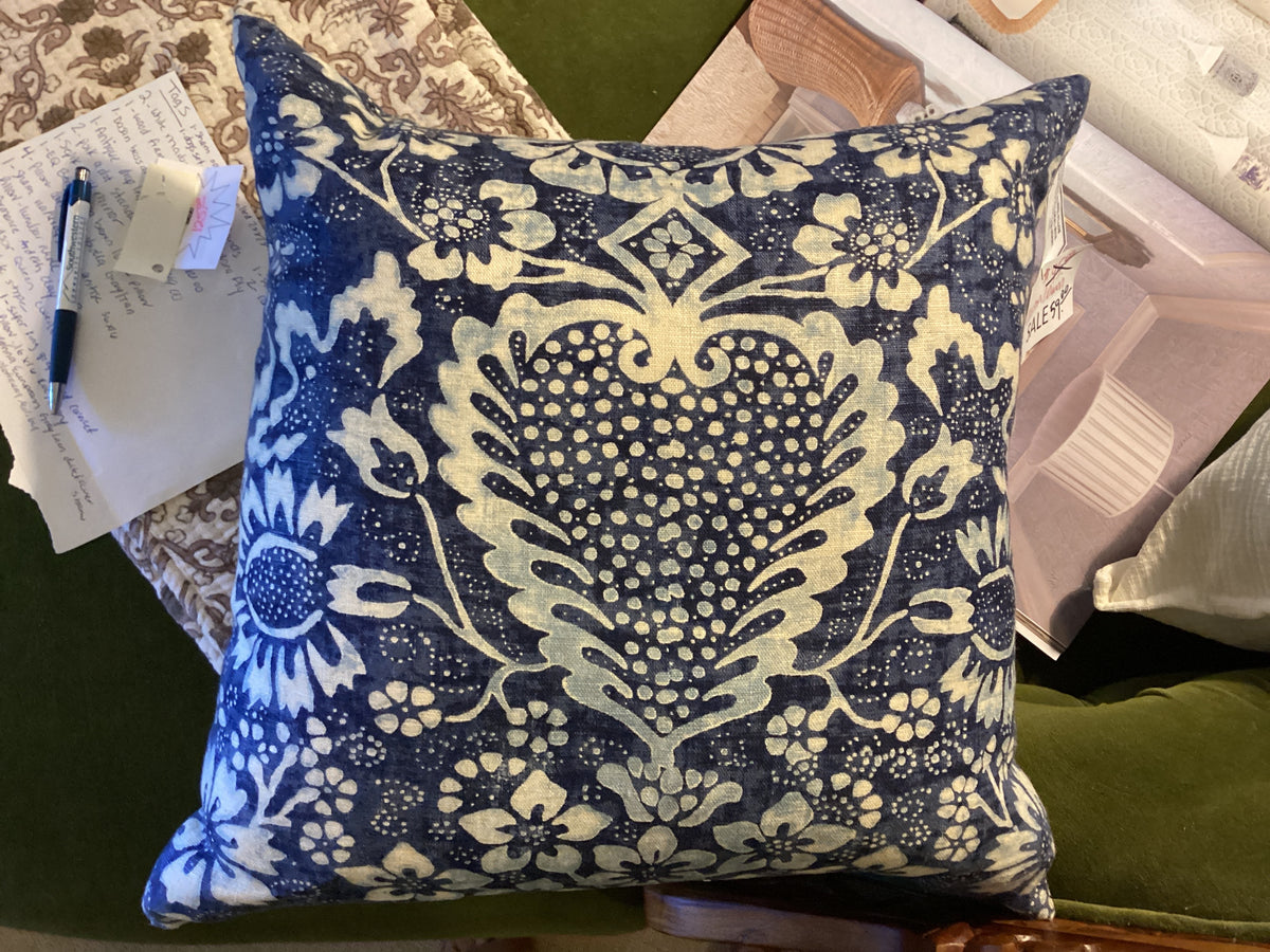 Pillow Custom Ralph Lauren Blue Floral 15x15 Sale:$59.00