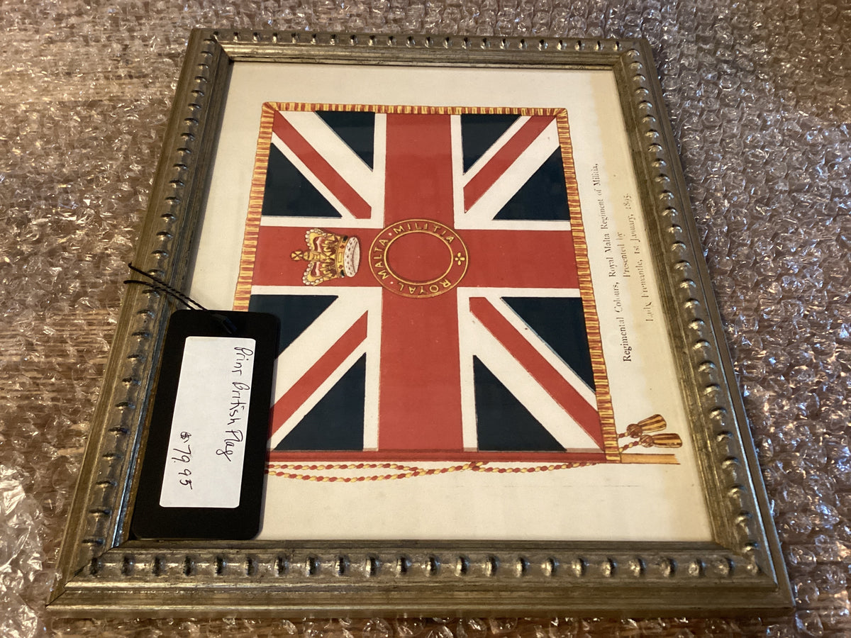 Print British flag frame