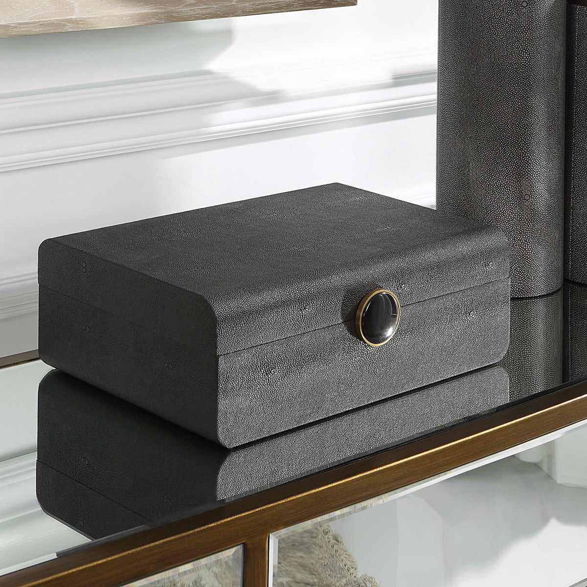 LALIQUE BOX, BLACK