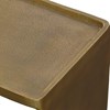 DERWENT SIDE TABLE, ANTIQUE BRASS