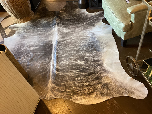Brown Speckled Natural Cowhide Rug