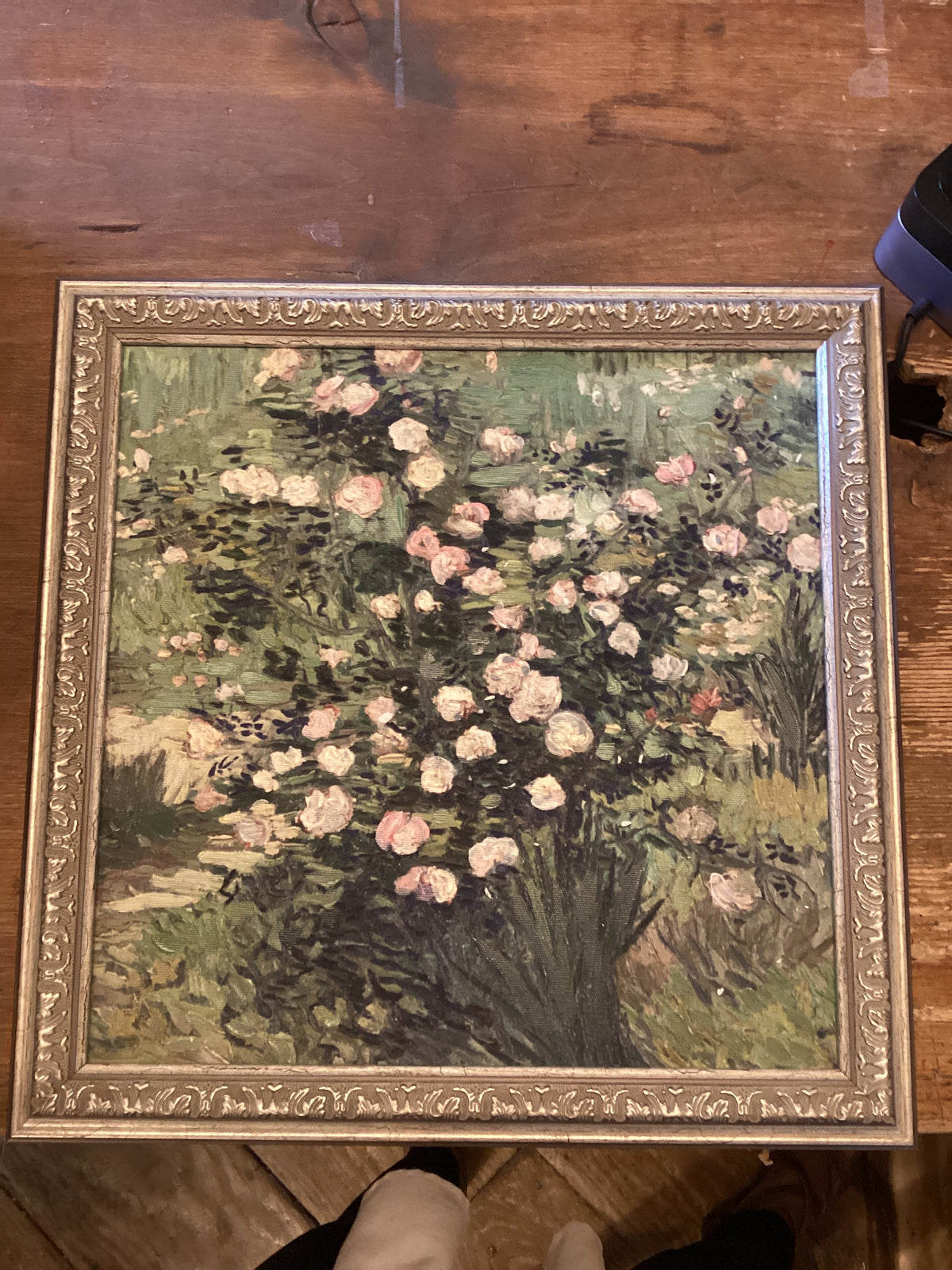 VINTAGE DETAILED FRAMED PAINTING 15X15
