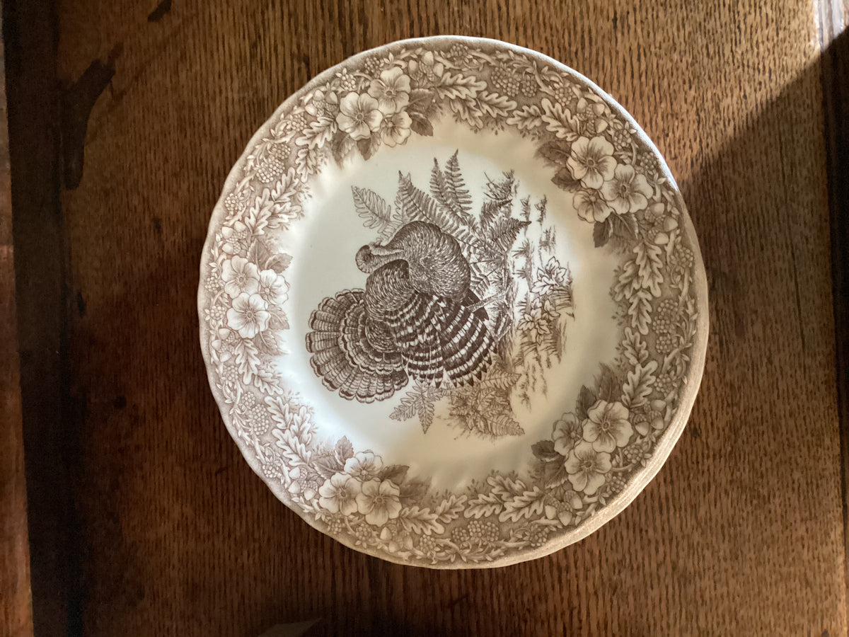 Vintage Turkey Plates set of 4