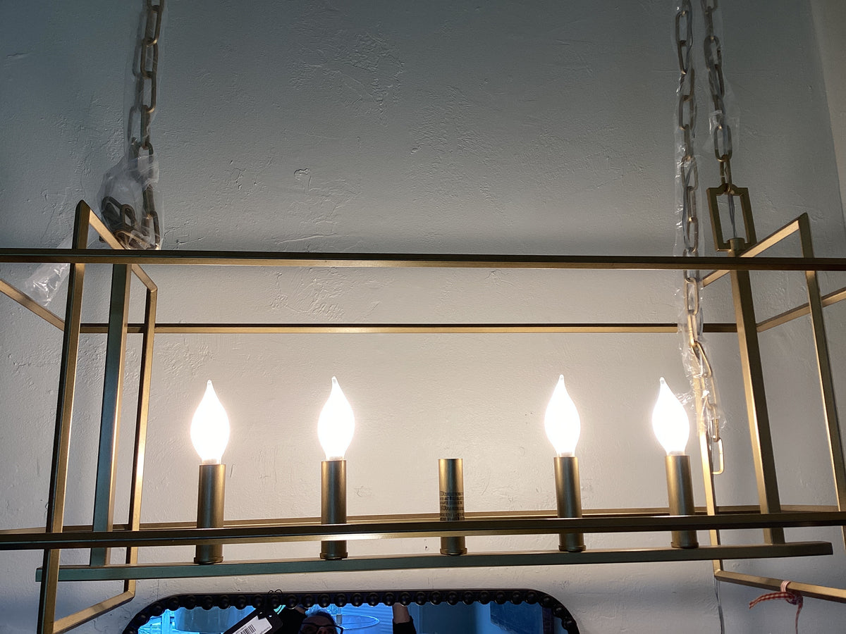 Chandelier gold- 5 light