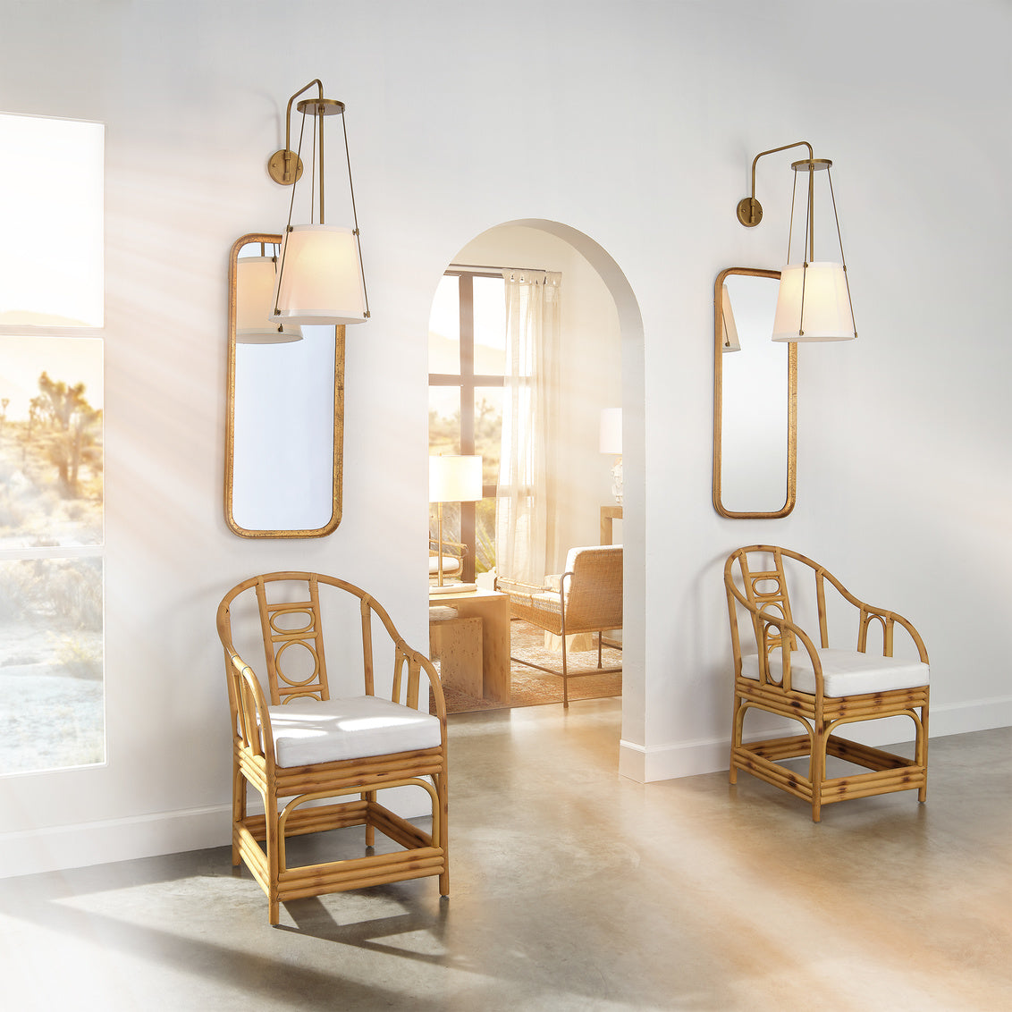 JY Capital Mirror - Gold Leaf Metal