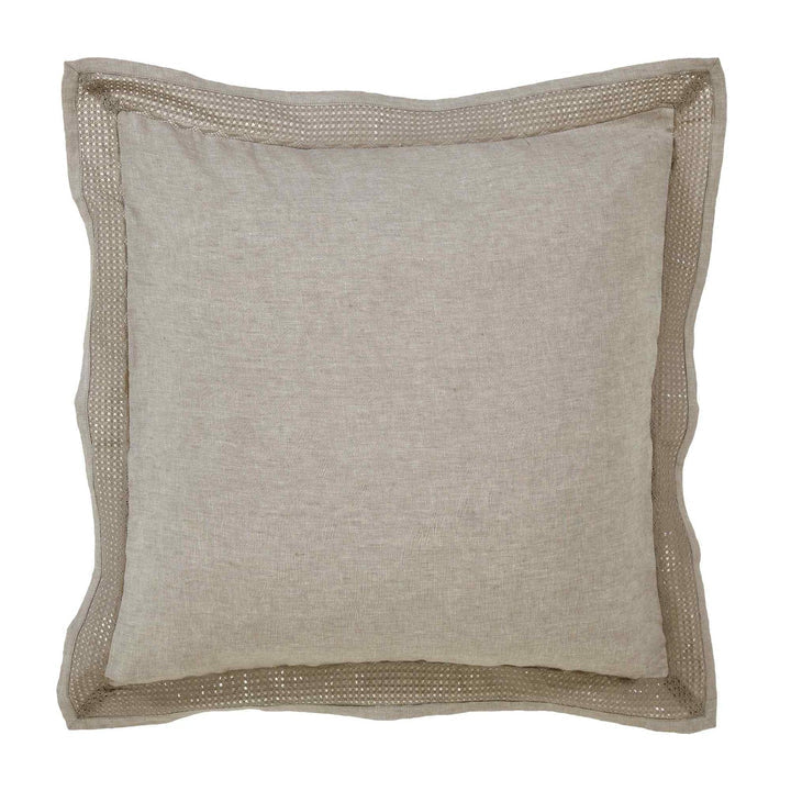 Sham Sienna European Grey Linen Cover 26x26  SET OF 2