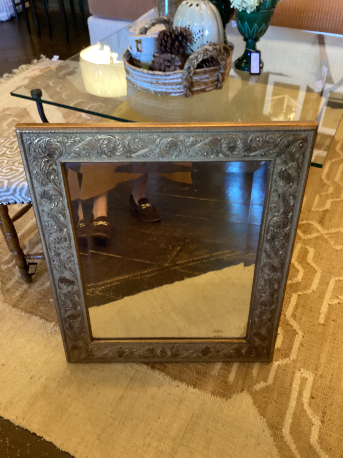 Gold frame vintage Mirror - AM