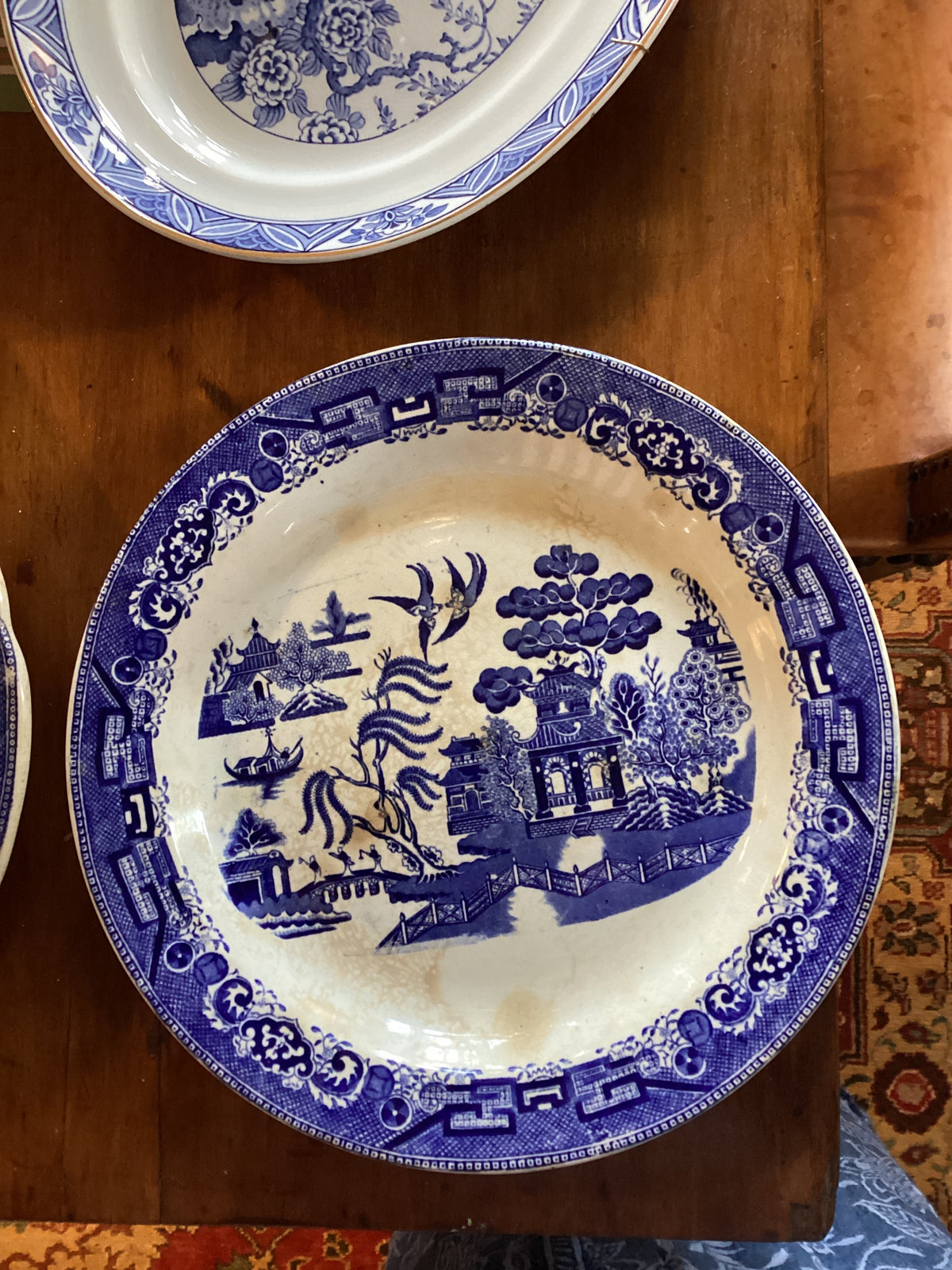 Blue Willow charger Vintage