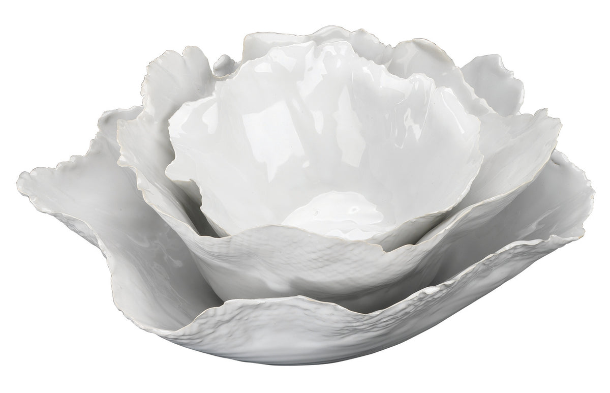 JY Fleur Ceramic Bowls (Set of 3)