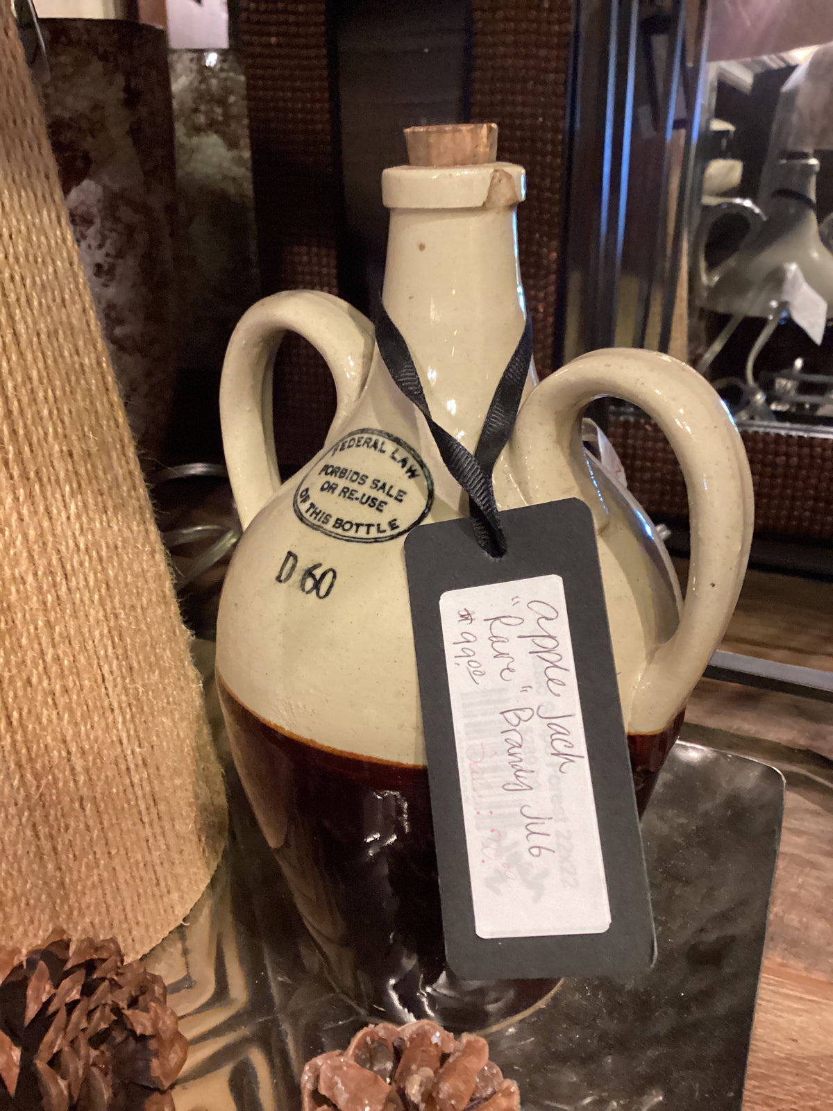 Jug. Rare Brandy apple Jack