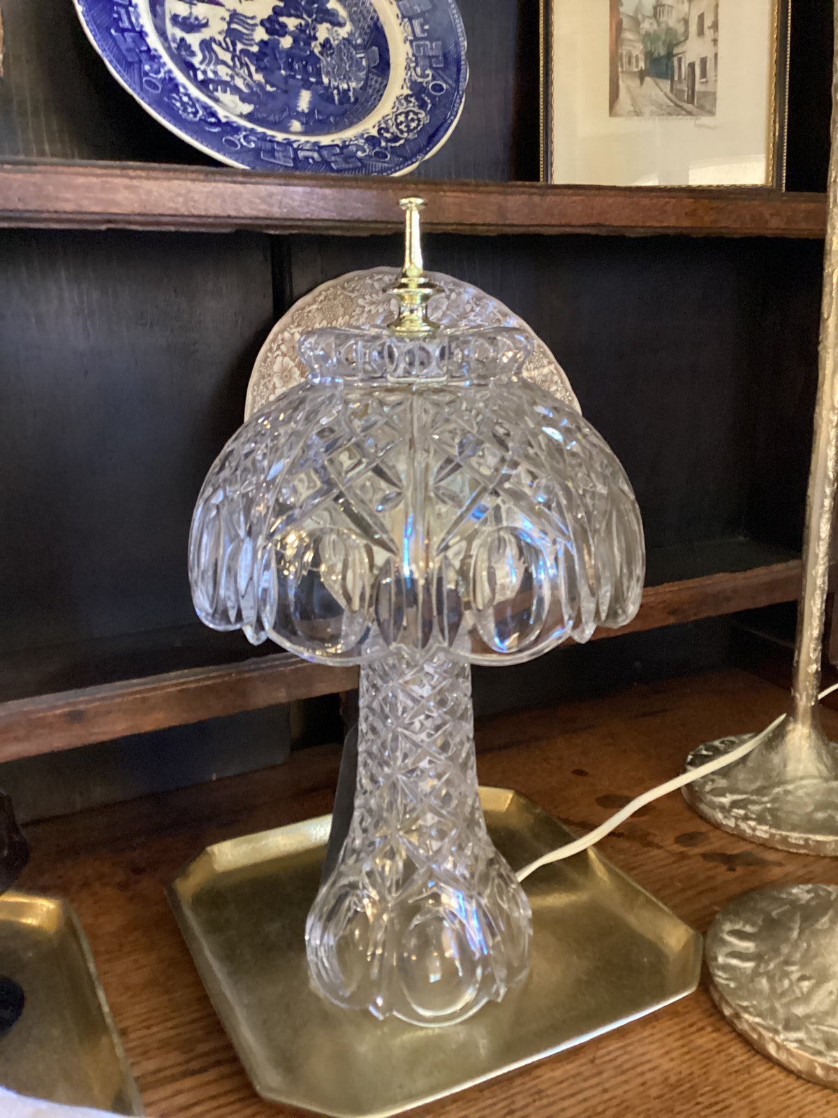 Heavy crystal lamp