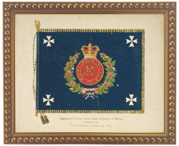 Vintage military flag illustration