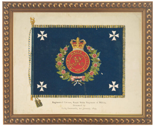 Vintage military flag illustration