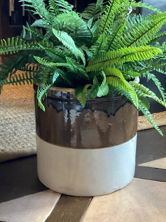 Vintage Crock / two toned