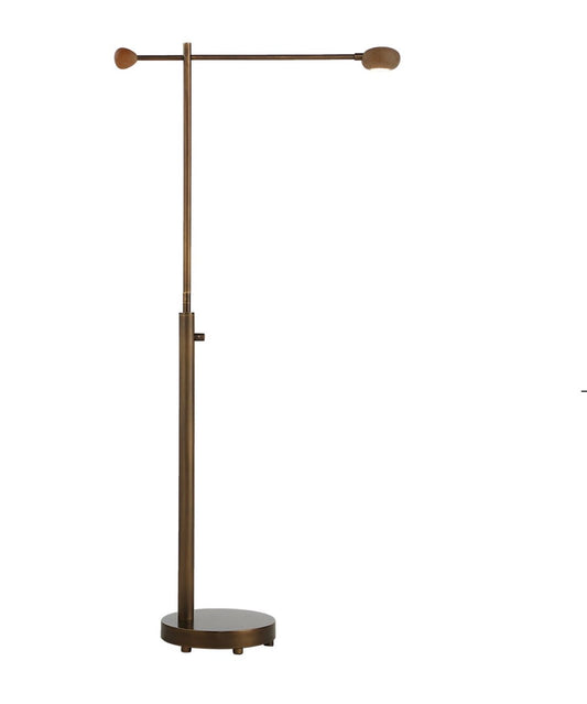 BRONZE FINISH WITH METAL BASE FLOOR LAMP
