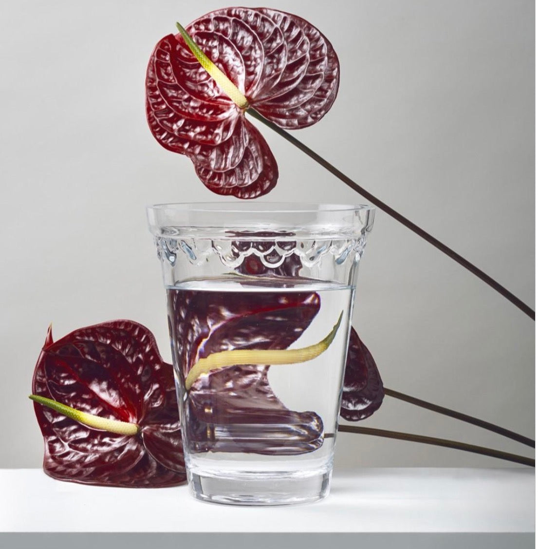 GLASS CLEAR VASE KOBENHAVNER