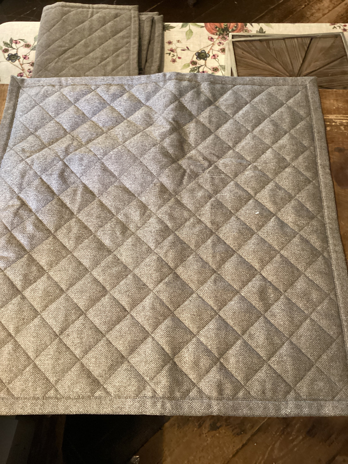 Ann Gish Quilted Linen Euro Sham sale: pair for 250.00
