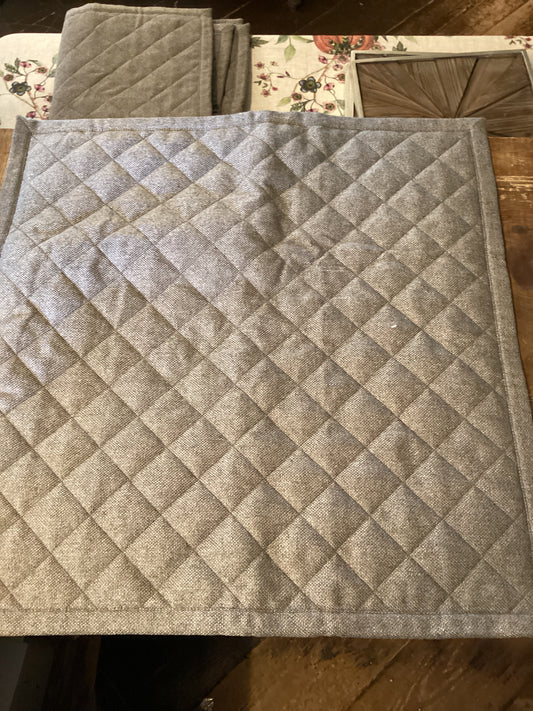 Ann Gish Quilted Linen Euro Sham sale: pair for 250.00