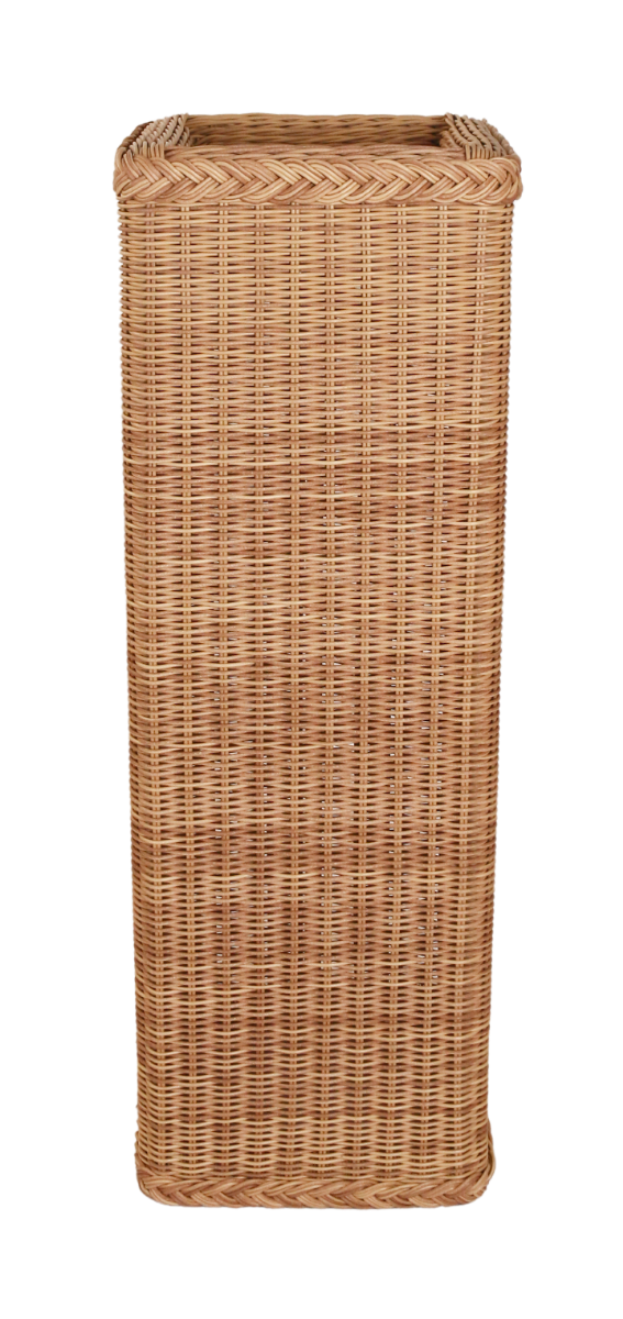 Pedestal / Urn Braided Square Wicker Set