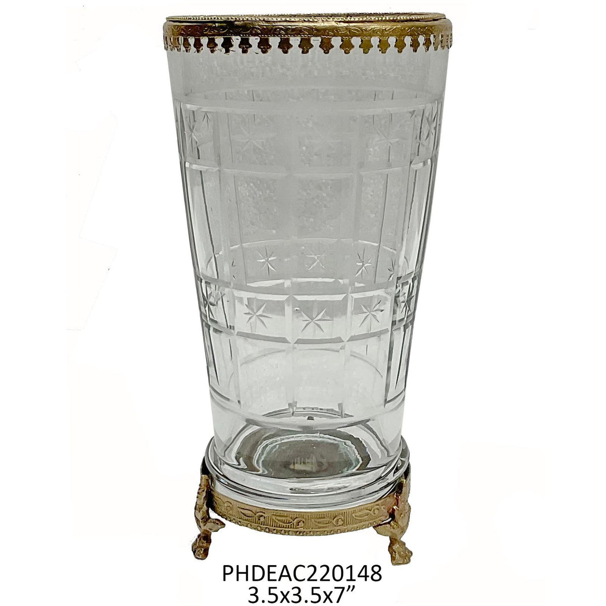 Etched Vanity Vase