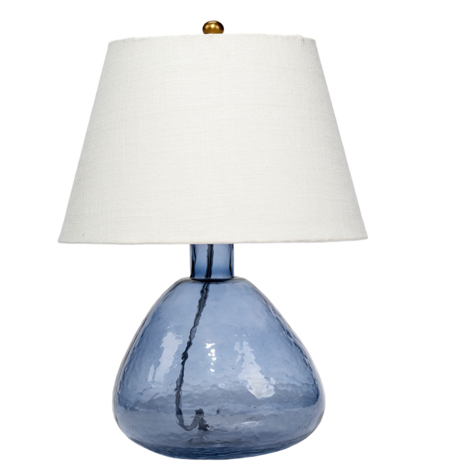 JY Demi Table Lamp - Blue Glass