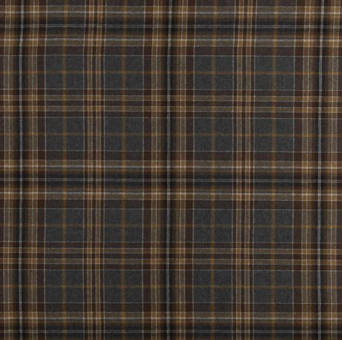 Highlan Plaid Ottoman