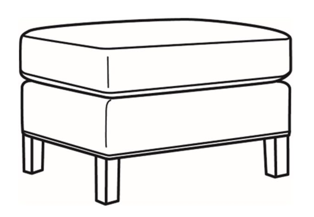 Highlan Plaid Ottoman