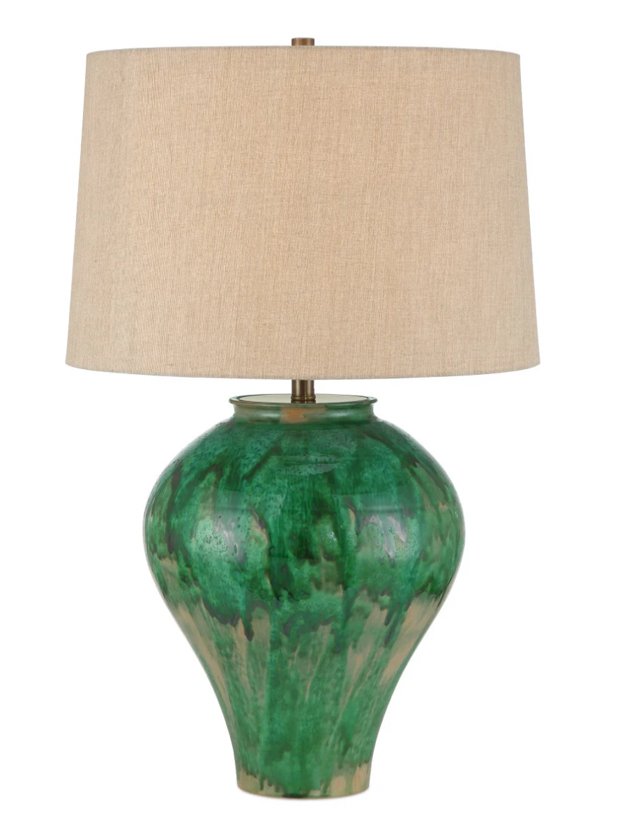 Blarney Green Table Lamp