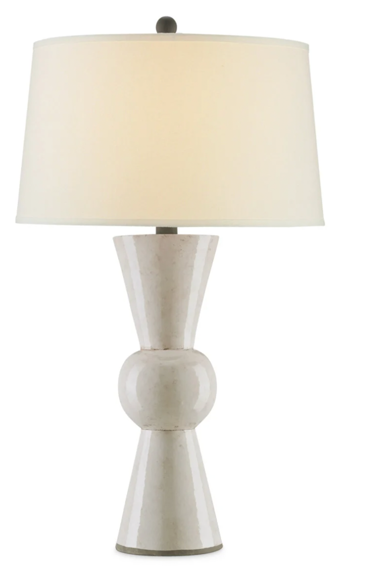 Lamp White geometric Table Lamp