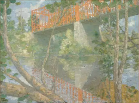 The Red Bridge Canvas