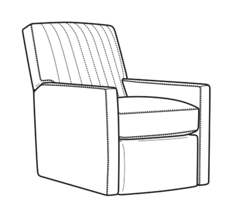 Malcolm Swivel Recliner in Laredo Whiskey