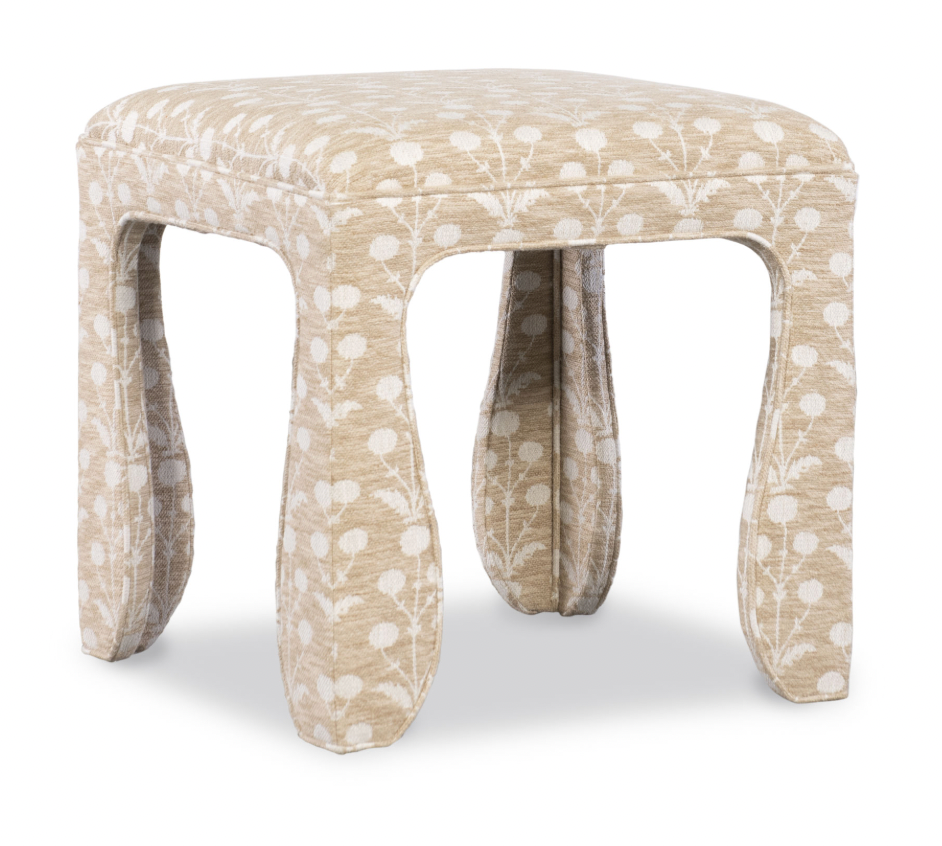 Gidget Ottoman in Bailey Acorn